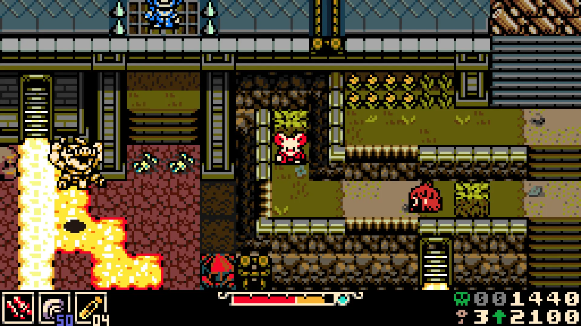 Combat with sidearms in Mina the Hollower