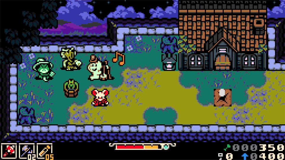 Mina, the protagonist of Mina the Hollower